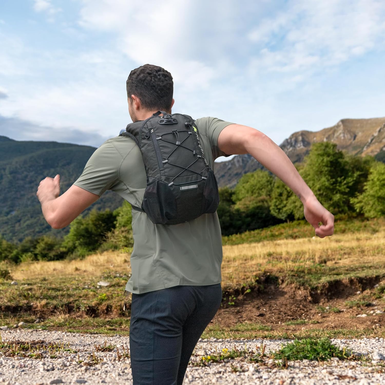 Lightweight Hydration Backpack, Running Backpack with 2L Water Bladder, Hydro Water Daypack for Cycling Hiking Rave for Men Women - Image 9